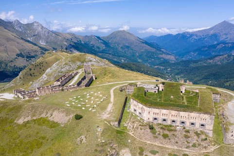 Aerial view Fort Central at an altitude of 1926 meters
