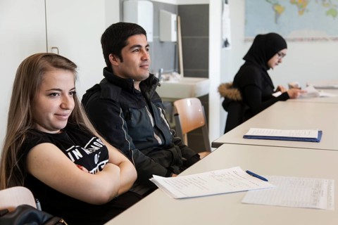 Refugee class in the Training Preparation International