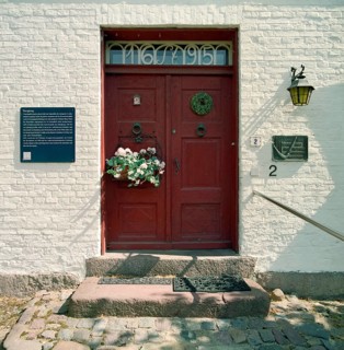 Entrance of historical house
