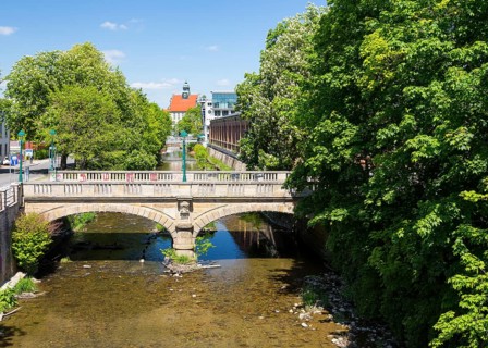 Beer bridge over the Chemnitz