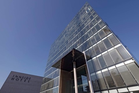 Avant-garde office building Cubus and Hotel Innside