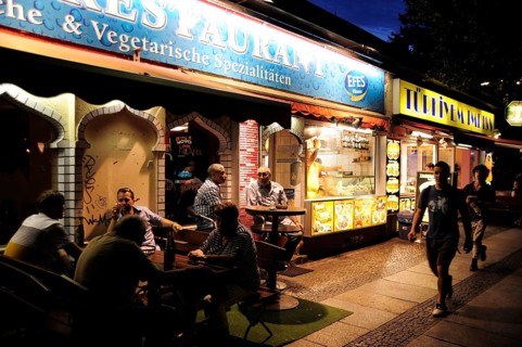 Turkish restaurant with an outdoor terrace, Berlin, Germany