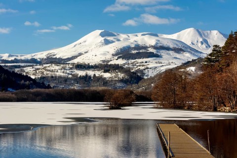 Lake Chambon in winter