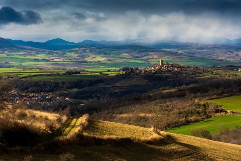 View of Montpeyroux and Limagne plain