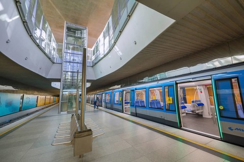 New subway at Garching-Forschungszentrum subway station