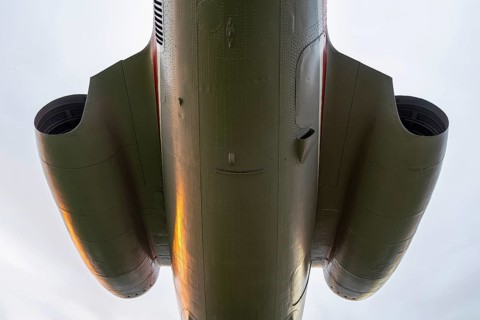 Jet engines of a Tupolev 134