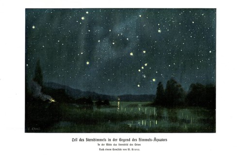 Part of the starry sky in the region of the celestial equator