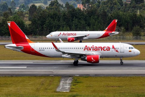 An Avianca Airbus A320 aircraft with registration N632AV at Medellin Rionegro Airport