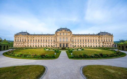Court Garden with Residence Palace
