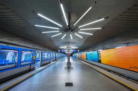 New subway at Garching-Forschungszentrum subway station
