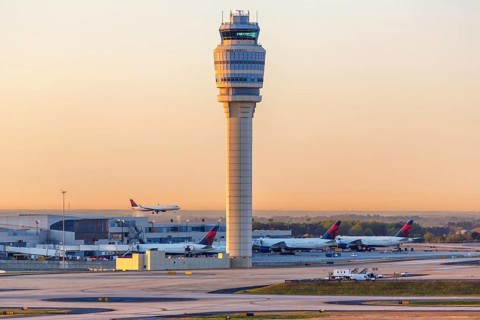 Tower of Hartsfield-Jackson Airport Atlanta