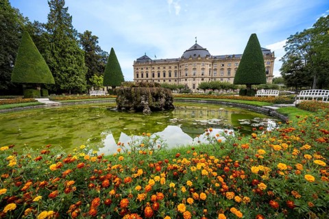 Court Garden with Residence Palace
