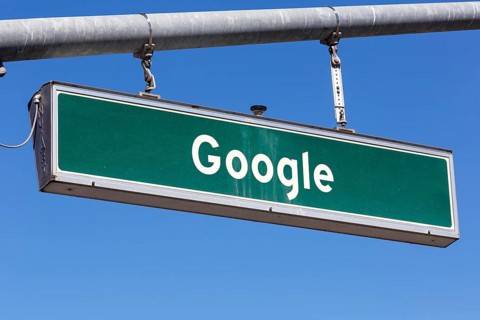 Google street sign at Headquarters HQ in Mountain View