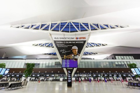Terminal of Gdansk Lech Walesa Airport Gdansk