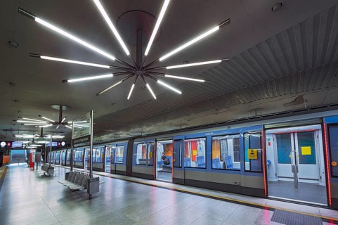 New subway at Garching-Forschungszentrum subway station