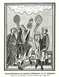 Celestial observation with primitive instruments in the 13th century