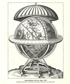 Celestial globe from 1584