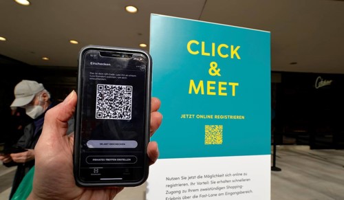 Customer scans QR code