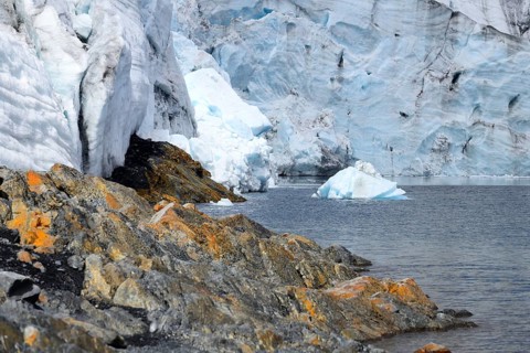 Break-off edge of the Pastoruri glacier
