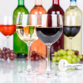 Wine red wine in glass grapes grapes square square