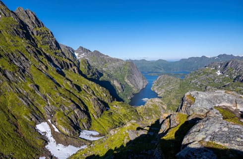 Mountains and sea