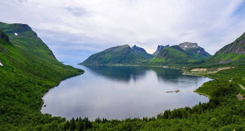View from Bergsbotn viewing platform
