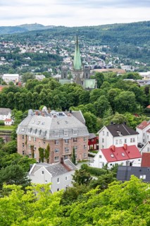 Nidaros Cathedral and Old Town from Kristiansten Fortress