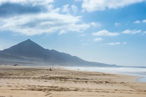 Remote Cofete beach