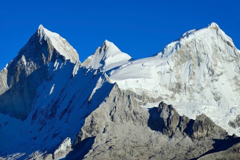 Mountain massif of Nevado Huandoy