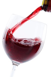 Wine pouring pouring from wine bottle red wine cut out cutout portrait