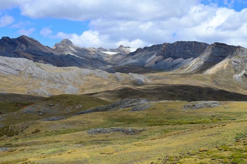 Landscape of the Andes at 4800 MueM