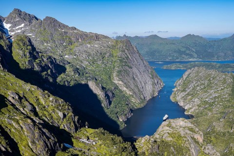 Mountains and sea