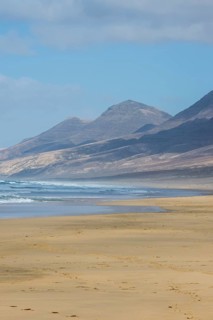 Remote Cofete beach