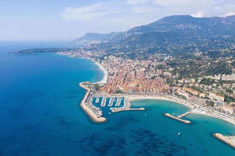 Aerial view Menton