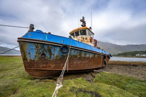 Verrostetes Schiffs Wrack