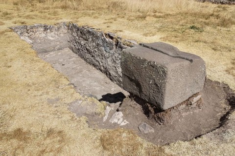 Inca sacrificial stone