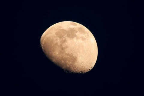 Rising moon near Speyer