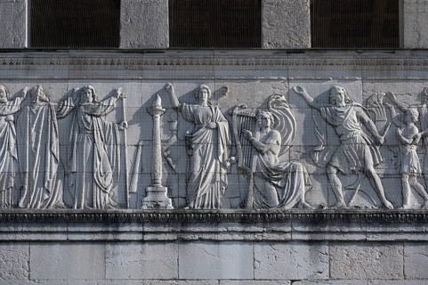 Relief on the west side of the Propylaea