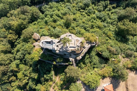 Castle ruin Neideck from above