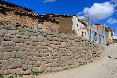 Inca wall in the village