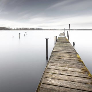 Abandoned jetty at the Schwielochsee