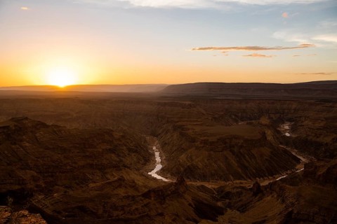 Fish River Canyon at sunset Karas Region