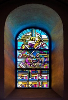 Modern lead window by Johan Thorn Prikker in the north aisle