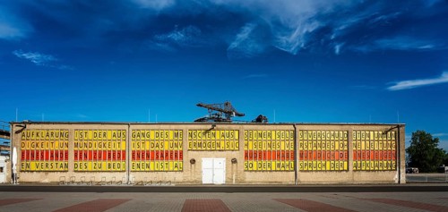 Poster presentation on the subject of the philosophy of the Enlightenment in Ferropolis