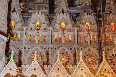 Sculptures The facade
