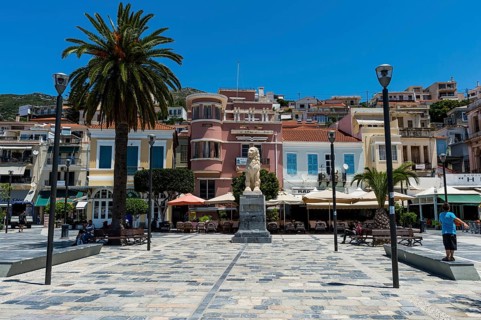 Town square of Samos town