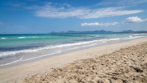 Empty beach in Majorca