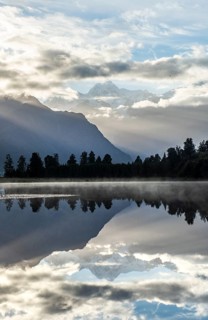 View of Mount Cook in morning light