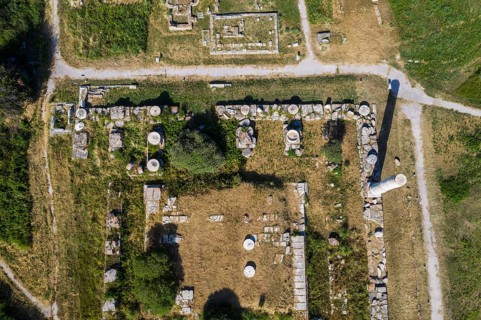 Aerial of the Unesco world heritage site
