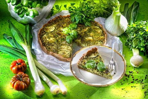 Vegetable quiche